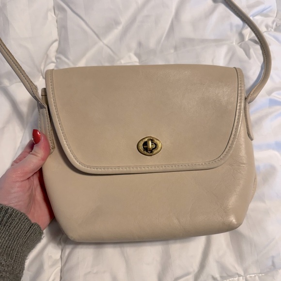 Vintage coach quincy bag in bone - Picture 1 of 9